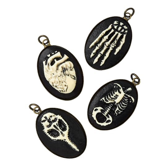 12 Packs: 4 ct. (48 total) Found Objects&#x2122; Anatomy Resin Charms by Bead Landing&#x2122;
